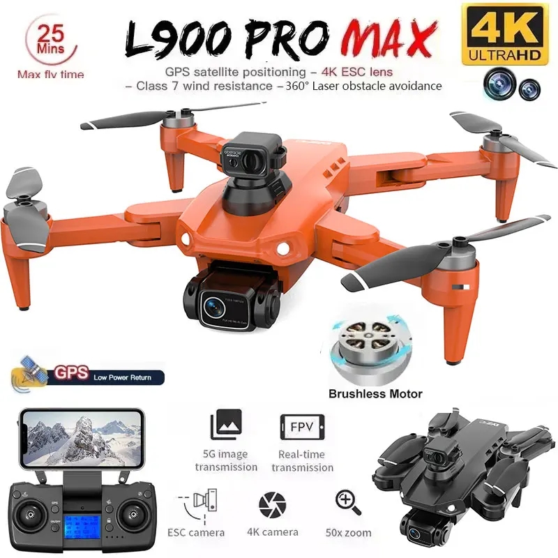 Drone Kit Professional - L900 Pro MAX GPS Дрон 4K