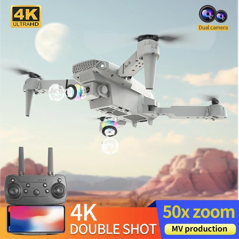 Drone Kit Tricopter - Мини-дрон E88 с камерой 4K HD,